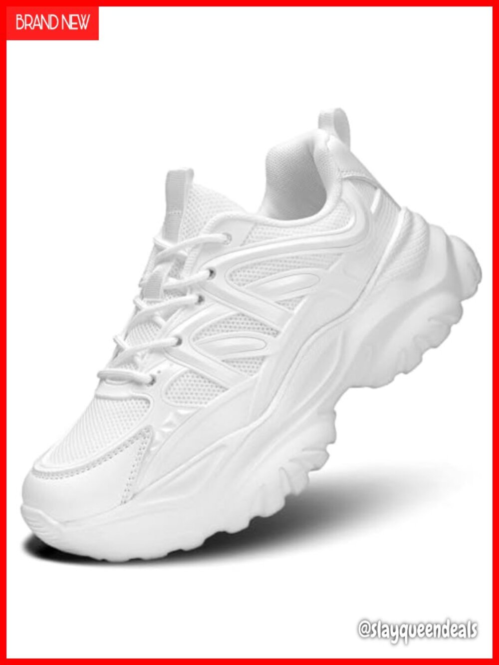 Women's Road Running Shoes Non Slip Athletic Chunky Sneakers Comfort